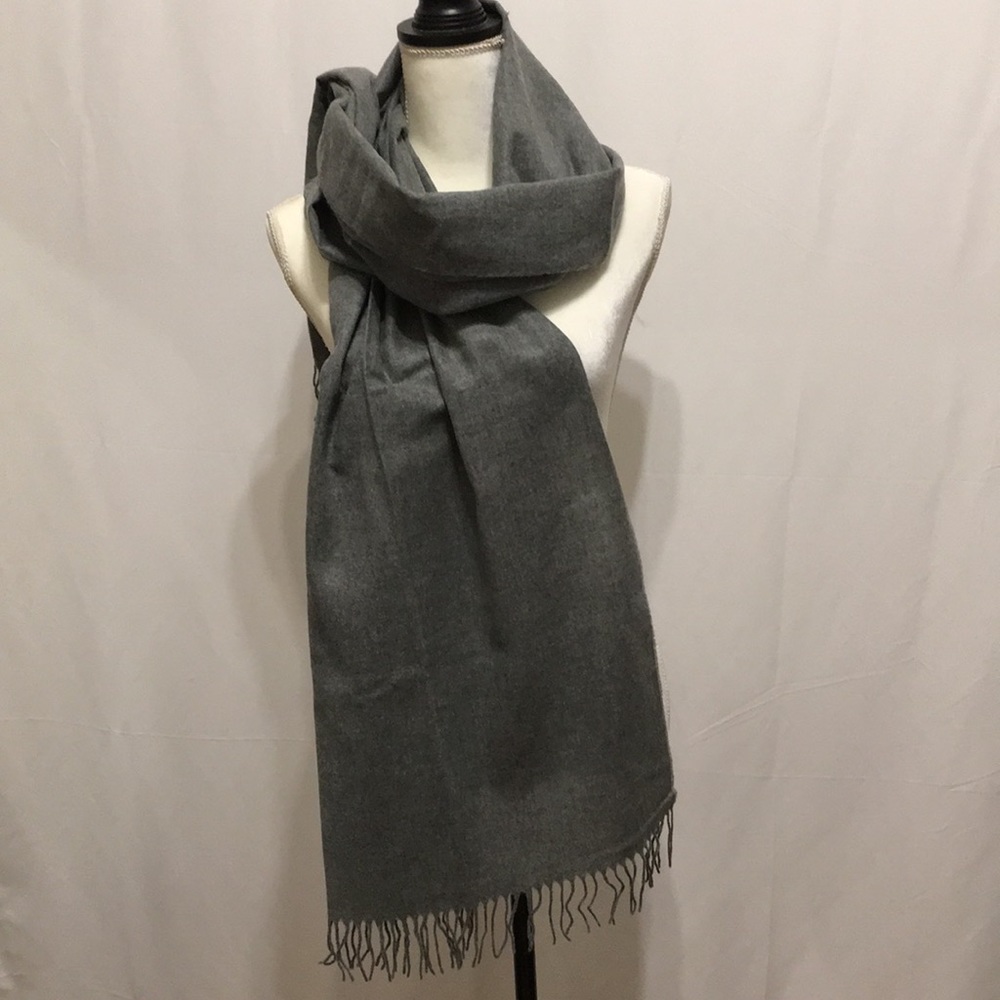 FRAAS CASHMINK ACRYLIC GRAY SCARF